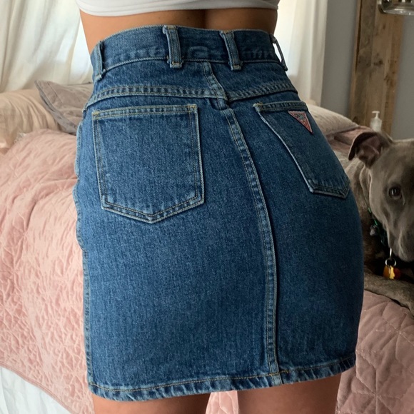 Guess Vintage Denim Mini Skirt - Picture 1 of 6